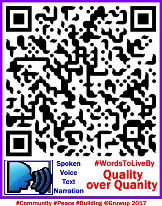 QR SCAN URL LINK: http://community.gruwup.net/Quality-Over-Quantity/
