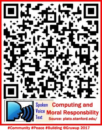 QR SCAN URL LINK: http://community.gruwup.net/Computing-and-Moral-Responsibility/